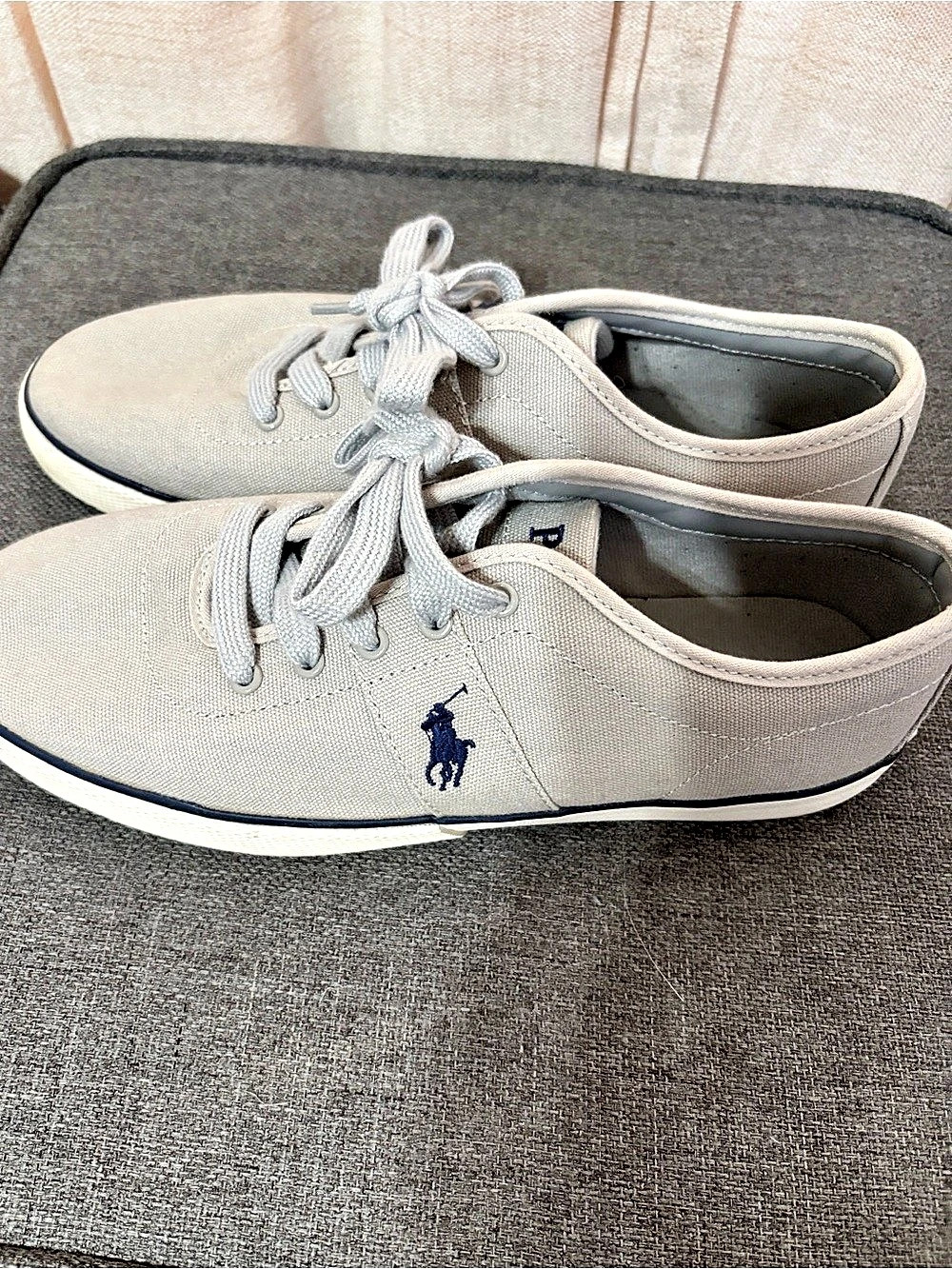 Polo Ralph Lauren Halford Canvas Sneaker Cream US 9.5 D